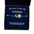 thumbnail image 1 of I'm not a Mind Reader, but I can Tell You're The only one on My. Sunflower Bracelet, Fiancee Present from, Reusable Jewelry for, Engagement Gifts, Bridal Shower Gifts, Wedding Gifts, Bride Gifts,, 1 of 5