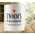 thumbnail image 1 of I''m Mom S Favorite 11 Ounces Funny White Mug - Cute Coffee and Tea Mug - Ceramic Coffee Mugs for Women and Men, 1 of 6