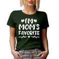thumbnail image 1 of I'm Mom's Favorite, Daughter or Son's Birthday, Military Green T-Shirt, Small, 1 of 5