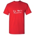 thumbnail image 1 of I'm Mom's Favorite Sarcastic Humor Mothers Day Apparel Graphic Tee Novelty Gift For Parents Christmas Vacations Funny Mens T Shirt, 1 of 5