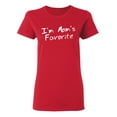 thumbnail image 1 of I'm Mom's Favorite Sarcastic Novelty Gift Idea Adult Humor Funny Women's Casual Tees, 1 of 3