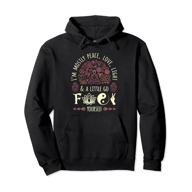 Funny Mug / 'm Mostly Peace Love Lght / A Lttle Go Fuck Yourself