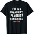 thumbnail image 1 of I'm My Grandma's Favorite Grandchild Funny Grandson Grandkid T-Shirt, 1 of 4