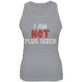 thumbnail image 1 of I'm NOT Plus Sized Juniors Soft Tank Top Grey 2XL, 1 of 1