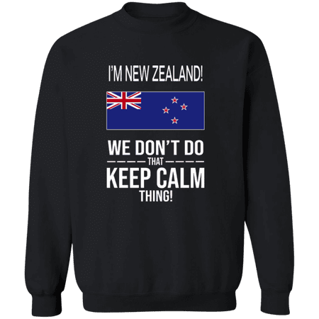 I'm New Zealand New Zealand Flag Pride Funny Heritage Crewneck Pullover Sweatshirt