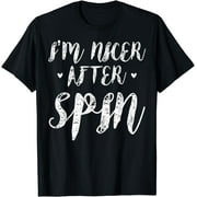 I'm Nicer After Spin, Indoor Cycling Spinning Bike Gym Gift T-Shirt