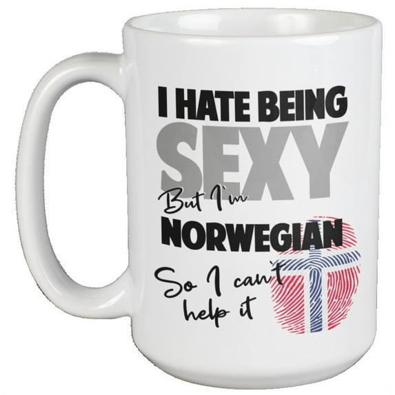 I'm Norwegian. So I Can't Help It. Coffee & Tea Gift Mug (15oz)