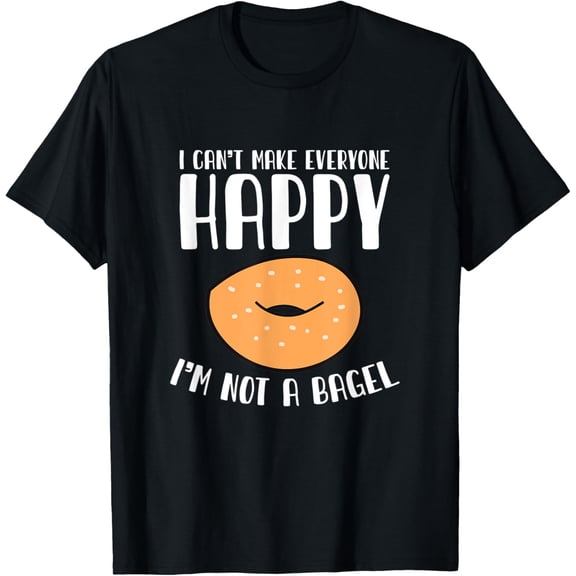 I′m Not A Bagel - Bagels Funny Bagel Lover Baking T-Shirt men and women can wear, black, white, gifts