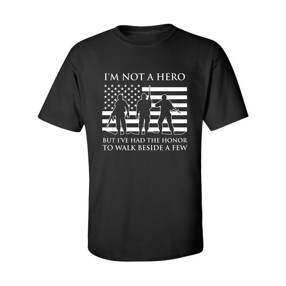 I'm Not A Hero Adult Short Sleeve T-shirt