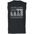 thumbnail image 1 of I'm Not A Hero Adult Sleeveless Tee, 1 of 3