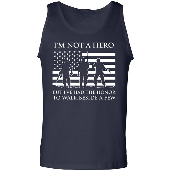 I'm Not A Hero Adult Tank Top