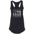 thumbnail image 1 of I'm Not A Hero Racerback Tank, 1 of 2
