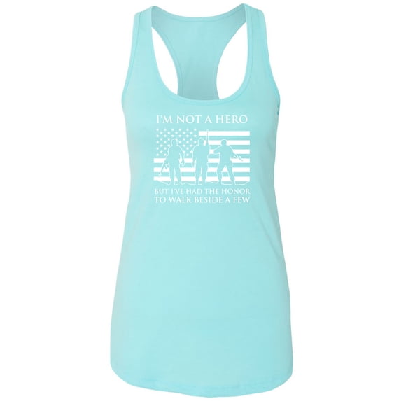 I'm Not A Hero Racerback Tank