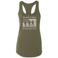 thumbnail image 1 of I'm Not A Hero Racerback Tank, 1 of 3