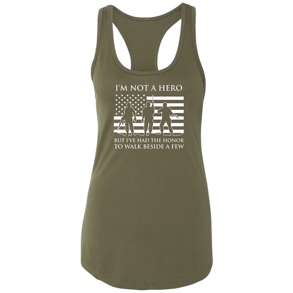I'm Not A Hero Racerback Tank
