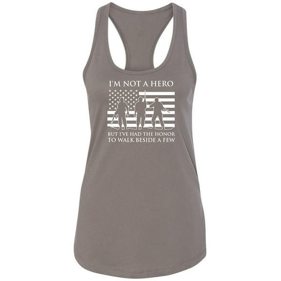 I'm Not A Hero Racerback Tank