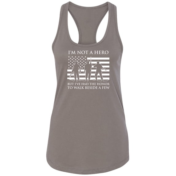 I'm Not A Hero Racerback Tank