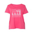 thumbnail image 1 of I'm Not A Hero Womens Plus Size Scoopneck Tee, 1 of 1