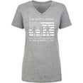 thumbnail image 1 of I'm Not A Hero Womens V-Neck T-Shirt, 1 of 3