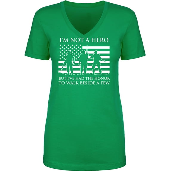 I'm Not A Hero Womens V-Neck T-Shirt