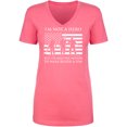 thumbnail image 1 of I'm Not A Hero Womens V-Neck T-Shirt, 1 of 2
