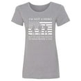 thumbnail image 1 of I'm Not A Hero Womens crewneck tee, 1 of 2