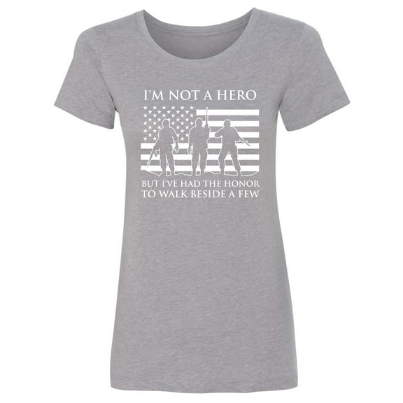 I'm Not A Hero Womens crewneck tee