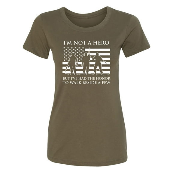 I'm Not A Hero Womens crewneck tee