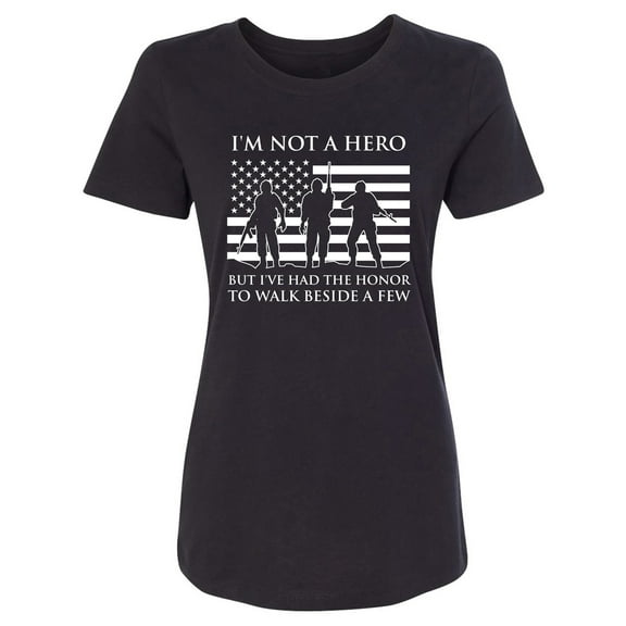 I'm Not A Hero Womens crewneck tee