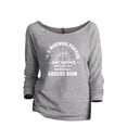thumbnail image 1 of I'm Not A Morning Person I Start Around Noon Women's Fashion Slouchy 3/4 Sleeves Raglan Lightweight Sweatshirt Sport Gray Large, 1 of 3