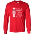 thumbnail image 1 of I'm Not A Player I Just Crush A Lot Adult Long Sleeve T-shirt, 1 of 1