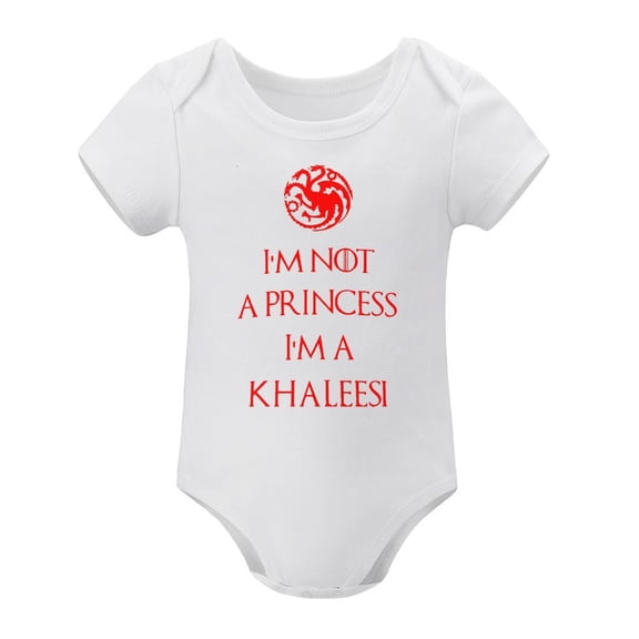 I'm Not A Princess, I'm A Khaleesi - Funny Baby Bodysuit, One-Piece Romper for Infants White-style 9months