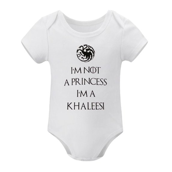 I'm Not A Princess I'm A Queen Funny Baby Bodysuit – Cute Newborn Girl Outfit Gift White-style-1 12months