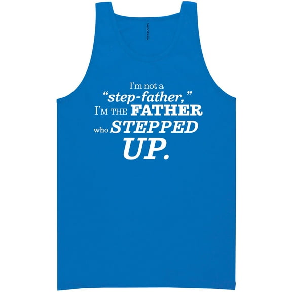 I'm Not A Step-Father. . . Stepped Up Neon Tank Top