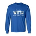 thumbnail image 1 of I'm Not A Witch I Just Curse A Lot Adult Long Sleeve T-shirt, 1 of 3