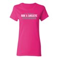 thumbnail image 1 of I'm Not Always Rude & Sarcastic Sometimes I'm Asleep Sarcastic Novelty Gift Idea Adult Humor Funny Women's Casual Tees, 1 of 3