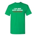 thumbnail image 1 of I'm Not Anti Social I'm Anti Stupid Sarcastic Gift Graphic Tees Novelty Humorous Apparel For Comedy Lover Mens Funny T Shirt, 1 of 5