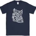 thumbnail image 1 of I'm Not Anti Social Society Is Anti Me T-Shirt Funny Sarcastic Humor Tee - Navy, 2XL, 1 of 1
