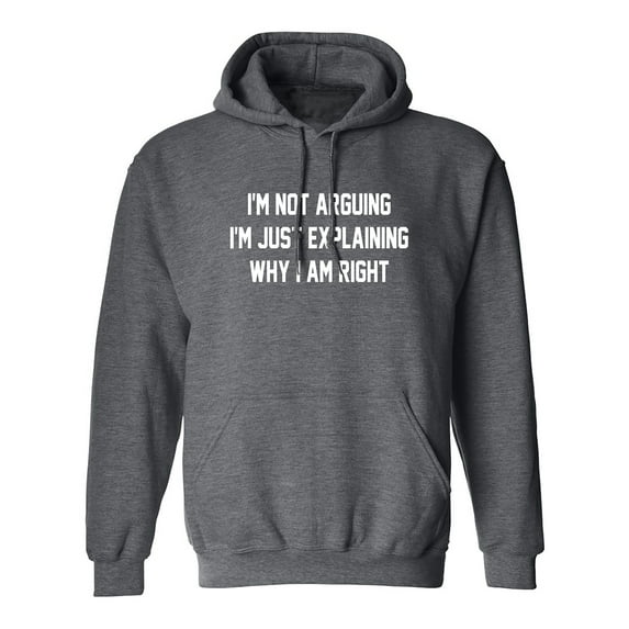 I'm Not Arguing I'm Just Explaining Adult Hooded Sweatshirt