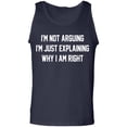 thumbnail image 1 of I'm Not Arguing I'm Just Explaining Adult Tank Top, 1 of 3
