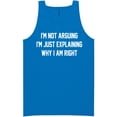 thumbnail image 1 of I'm Not Arguing I'm Just Explaining Neon Tank Top, 1 of 1