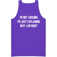 thumbnail image 1 of I'm Not Arguing I'm Just Explaining Neon Tank Top, 1 of 1