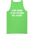 thumbnail image 1 of I'm Not Arguing I'm Just Explaining Neon Tank Top, 1 of 1