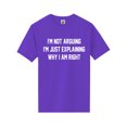 thumbnail image 1 of I'm Not Arguing I'm Just Explaining Short Sleeve Neon T-Shirt, 1 of 1