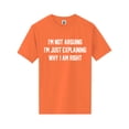 thumbnail image 1 of I'm Not Arguing I'm Just Explaining Short Sleeve Neon T-Shirt, 1 of 1