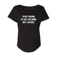 thumbnail image 1 of I'm Not Arguing I'm Just Explaining Womens Dolman Tee, 1 of 3