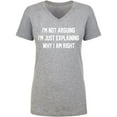 thumbnail image 1 of I'm Not Arguing I'm Just Explaining Womens V-Neck T-Shirt, 1 of 3