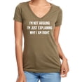 thumbnail image 1 of I'm Not Arguing I'm Just Explaining Womens V-Neck T-Shirt, 1 of 2