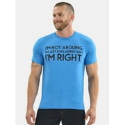 Im Not Arguing Mens and Big Mens Graphic Tee with Short Sleeves, Sizes S-3XL