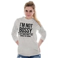 thumbnail image 1 of I'm Not Bossy I Just Know Funny Boss Long Sleeve TShirt Men Women Brisco Brands S, 1 of 6